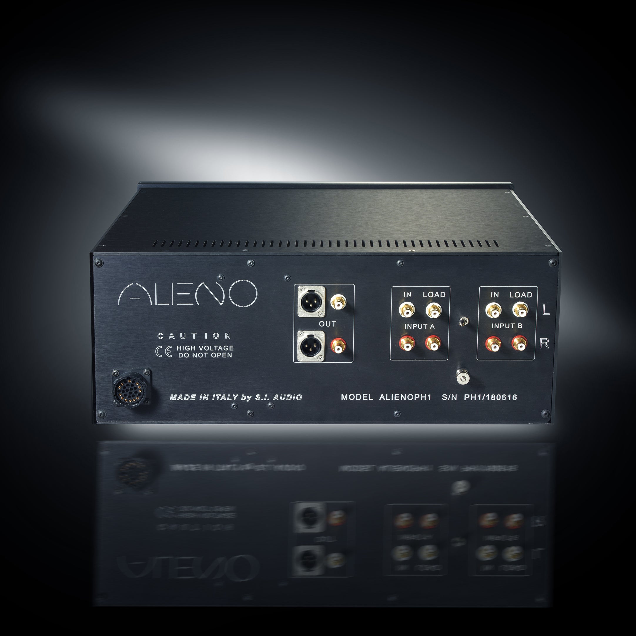 Alieno Twin Chassis Tube Phono Stage with DC battery powered supply