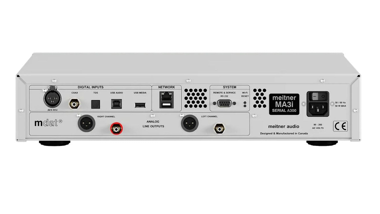EMM Labs/Meitner Audio MA3i SE - Silver Edition 2-Channel DAC with USB / Streamer & Volume Control