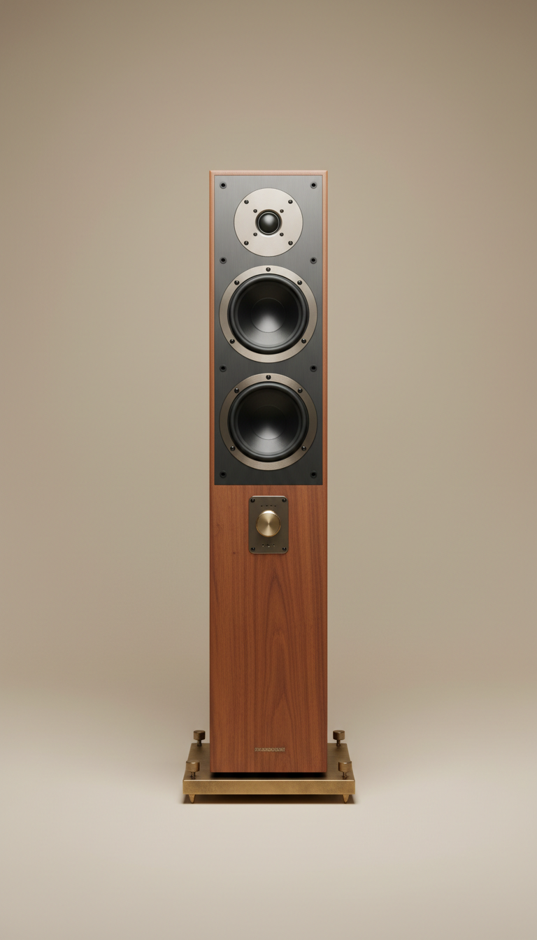 Signature Floorstanding Speaker with Walnut Veneer