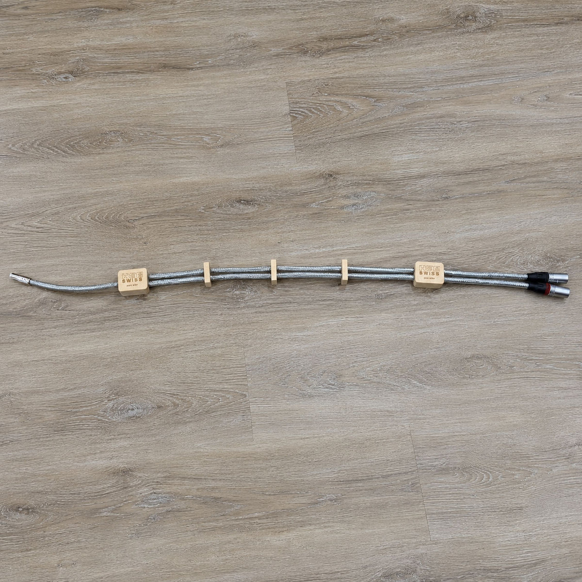 HSE Master Line Solid Core 1.2m Silver DIN-XLR Phono Cable