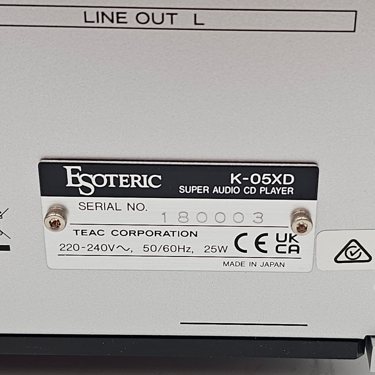 Esoteric K-05XD SACD / CD Player (Consignment Sale)