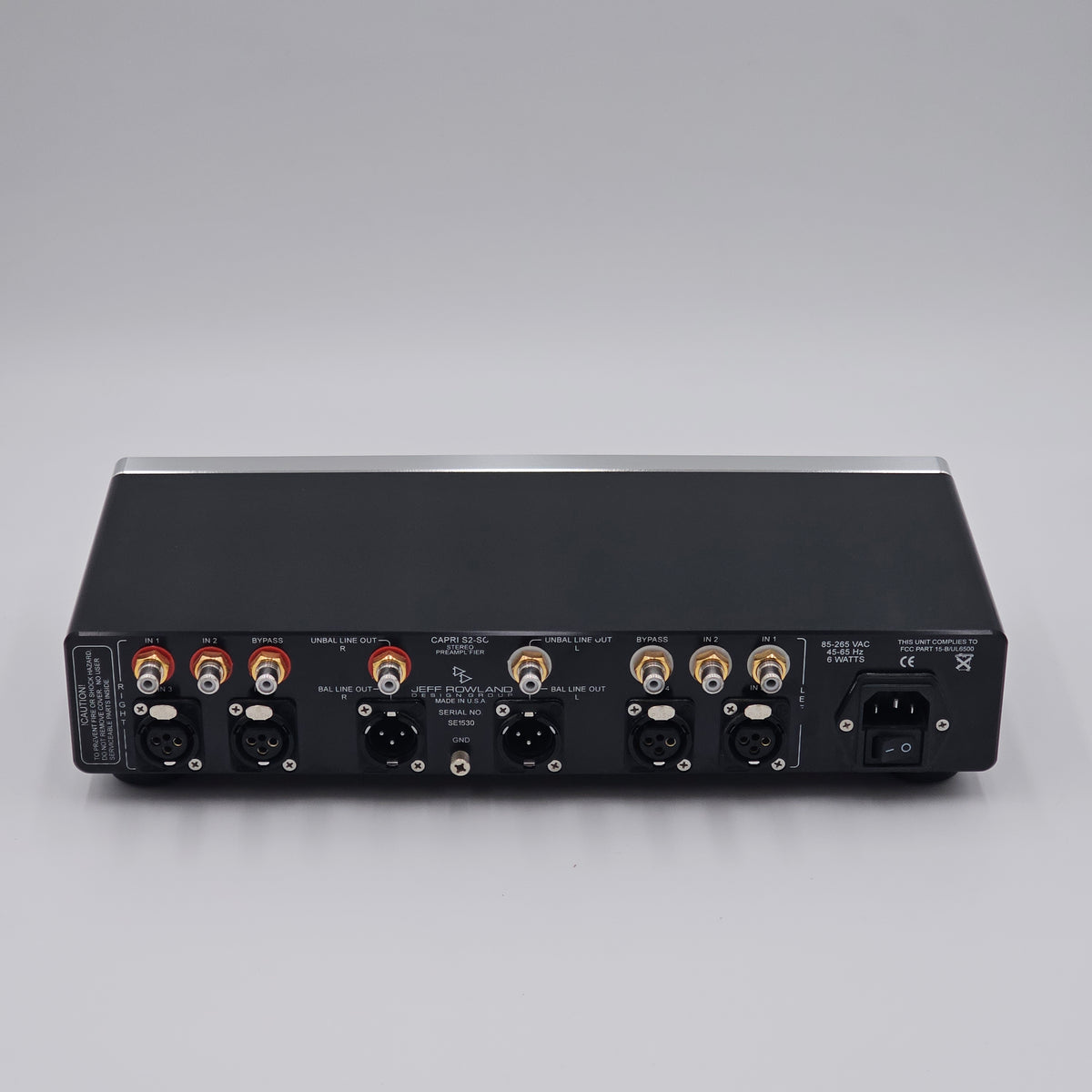 Jeff Rowland Capri S2-SC Preamplifier (Ex-Demo)
